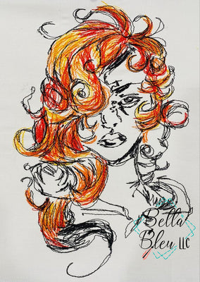 Veronica Woman Scribble Sketchy