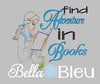 Reading Pillow Quote Find Adventures in Books Princess Machine Embroidery Applique Design