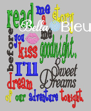 Reading Pillow Quote Kiss Me Goodnight Adventure Quote words Saying for Reading pillows