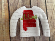 ITH Alabama Elf Shirt Sweater State