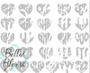 BX Heart Monogram Font