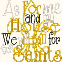 As for me and my house we will pull for the Saints