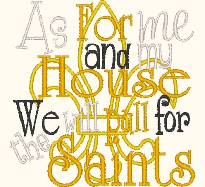 As for me and my house we will pull for the Saints