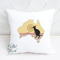 Australian Australia Kangaroo Sunset sketchy Embroidery design