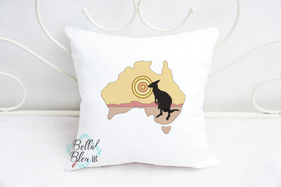 Australian Australia Kangaroo Sunset sketchy Embroidery design