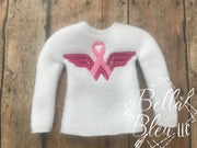 Awareness Ribbon ITH Elf Sweater Shirt