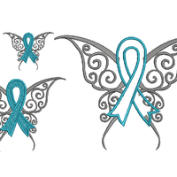 Awareness Butterfly fill and Applique