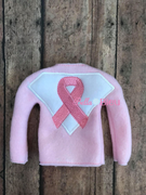 ITH Elf Awareness Ribbon Sweater Shirt Machine Embroidery
