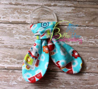 In the Hoop Baby Teether Embroidery Applique design machine 2 sizes