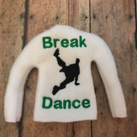 Inspired Fortnite Break Dance Elf Sweater In the hoop ith embroidery design