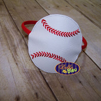 ITH in the hoop Baseball Headband Topper Slider machine embroidery