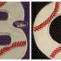 Applique Baseball Alphabet Font A to Z with Stitches Applique Embroidery Design