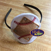 ITH in the hoop Summer Baseball Diamond Headband Slider Topper machine embroidery