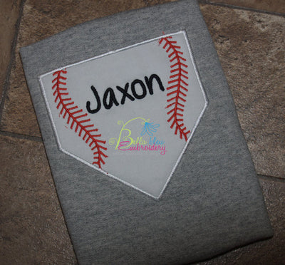 Baseball Softball Ball Game Baseball Plate Applique Embroidery Designs Design Monogram