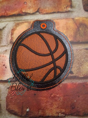 ITH Christmas Ornament Basketball Machine Applique Embroidery