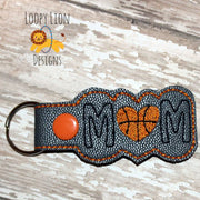 Basketball Mom Snap Key Fob