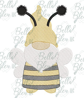 Bee Gnome Sketchy Design