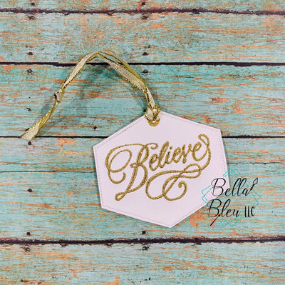 ITH Believe Christmas Ornament