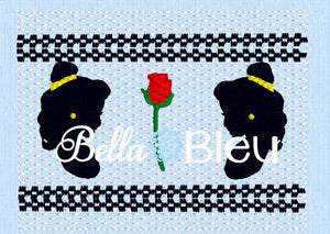 Inspired Princess Belle Faux Smocking Machine Embroidery Design