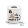 Big Shit Poop Office Toilet Paper Funny Saying Machine Embroidery Design sketchy
