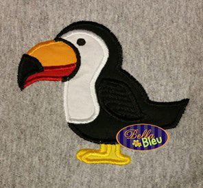 Tropical Toucan Bird Machine Applique Embroidery Design
