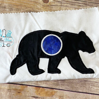 Black Bear Tennessee State Flag Applique