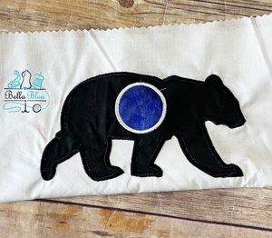 Black Bear Tennessee State Flag Applique