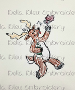 Blitzed Blitzen The Christmas Reindeer Scribble