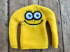 ITH Elf Inspired Sponge Bob face Sweater Shirt machine embroidery design