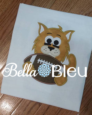 Bobcats Wildcats Cats Football Mascot Machine Applique Embroidery design