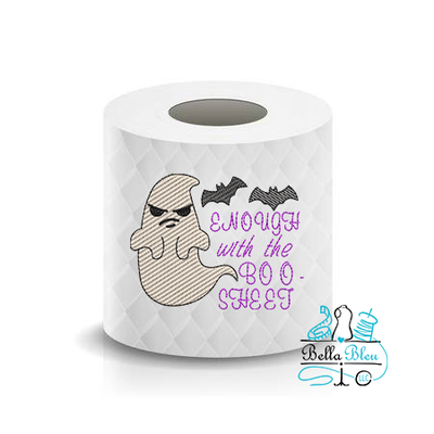 Enough Boo Sheet Halloween Toilet Paper Funny Saying