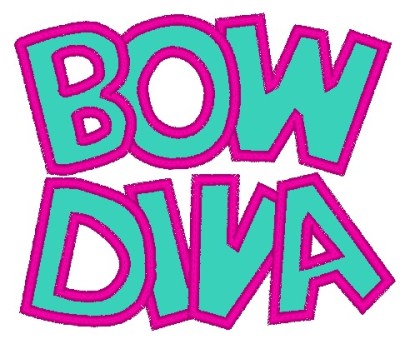 Bow Diva Applique