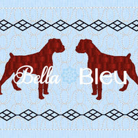 Faux Boxer Dog Machine Embroidery Smocking Design