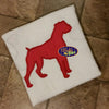 Regal Boxer Dog Silhouette Applique Machine Embroidery Design