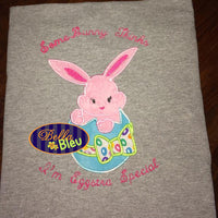 Easter Bunny in an egg Embroidery Applique design Easter machine