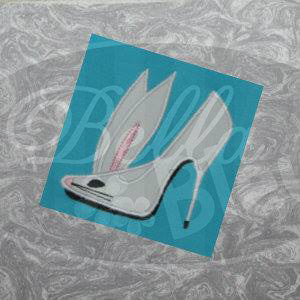 Sexy Easter Bunny with tail Stiletto Heels Applique Embroidery Designs Design Monogram