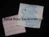 Easter Bunny Rabbit Silhouette Machine Applique Embroidery design