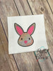 Easter Bunny face Sketchy Urban fill Machine Embroidery design 8x8