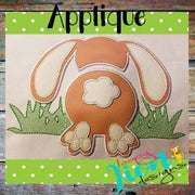 Easter Bunny Butt Applique Embroidery Design