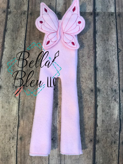 ITH Elf Butterfly Costume with Wings Costume Bodysuit machine embroidery design