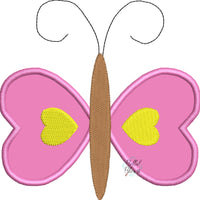 Spring Butterfly Insect Machine Applique Embroidery Design