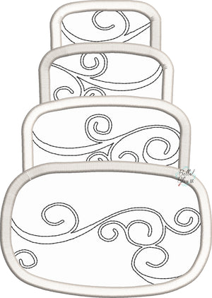 Wedding Cake Birthday Cake Machine Applique Embroidery Design