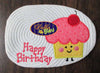 Kawaii Cherry Topped Birthday Cupcake Applique Embroidery Designs