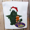 Christmas Dragon Holding Gingerbreadman Machine Applique Embroidery Design