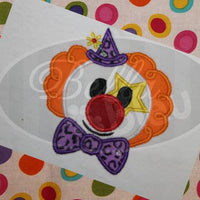 Clyde the Circus Clown Machine Applique Embroidery Design