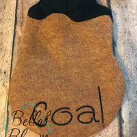 Bag of Coal ITH Elf Costume machine embroidery design