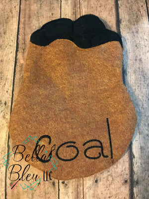 Bag of Coal ITH Elf Costume machine embroidery design