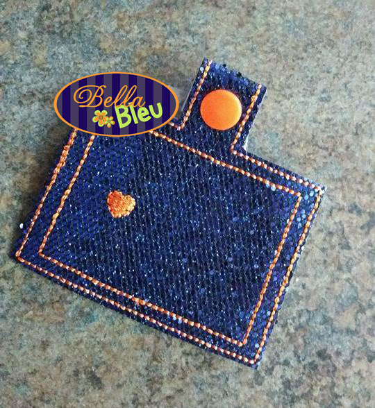ITH in the hoop State of Colorado key fob luggage tag machine embroidery design