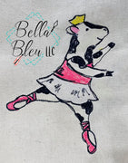 Ballerina Cow Ballet Sketchy Scribble