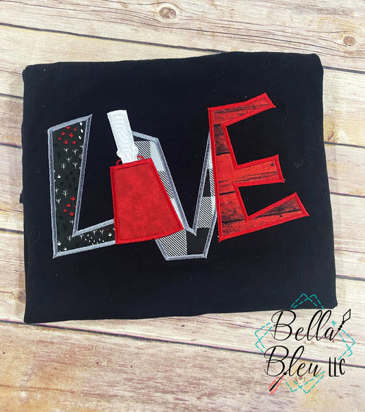 Love Cowbell Applique
